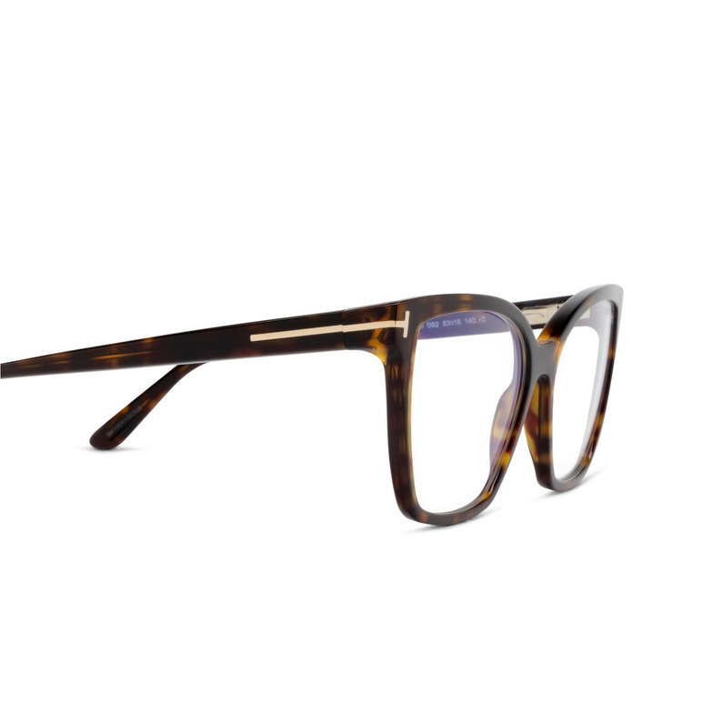 Gafas graduadas Tom Ford FT5812-B 052 dark havana - 3/4