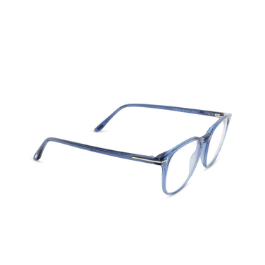 Gafas graduadas Tom Ford FT5832-B 090 shiny blue - Vista tres cuartos