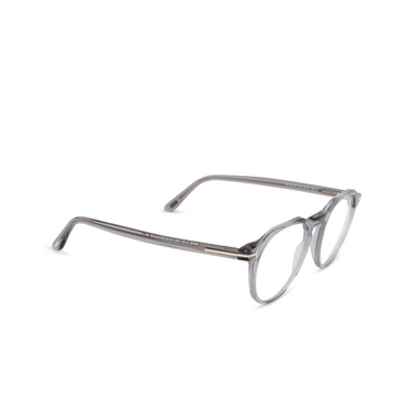 Gafas graduadas Tom Ford FT5833-B 020 shiny grey - Vista tres cuartos