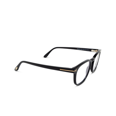 Gafas graduadas Tom Ford FT5868-B 001 shiny black - Vista tres cuartos