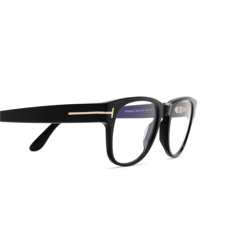 Gafas graduadas Tom Ford FT5898-B 001 shiny black - 3/4