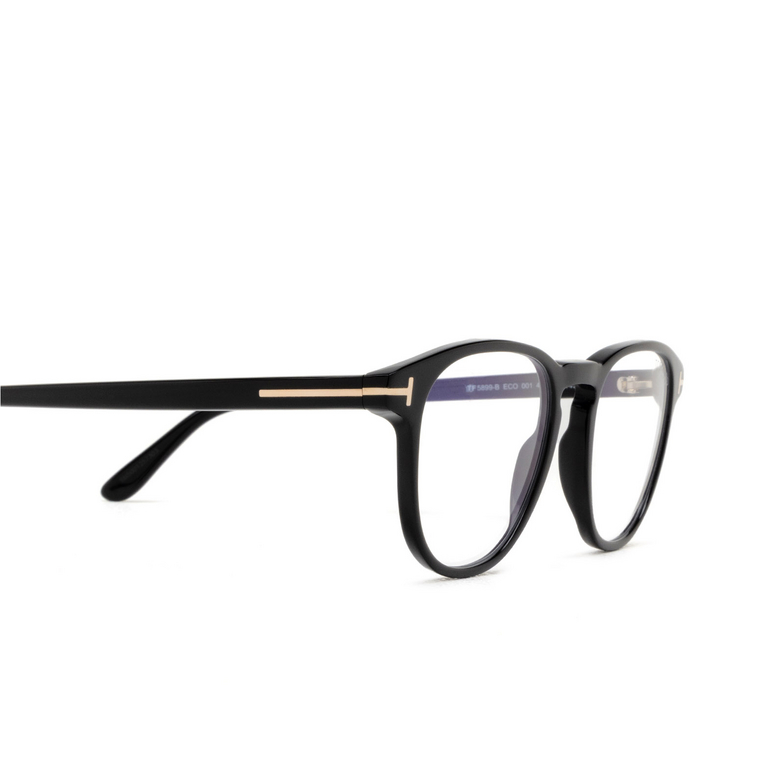 Gafas graduadas Tom Ford FT5899-B 001 shiny black - 3/4