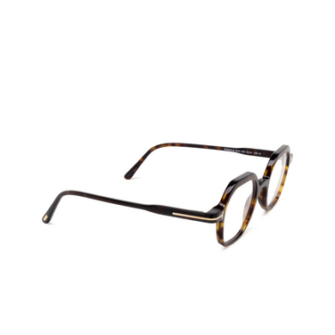 Lunettes de vue Tom Ford FT5900-B 052 dark havana - Vue trois quarts