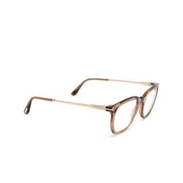 Lunettes de vue Tom Ford FT5904-B 045 light brown - Vue trois quarts