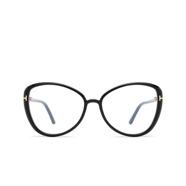 Lunettes de vue Tom Ford FT5907-B 001 shiny black - Vue de face