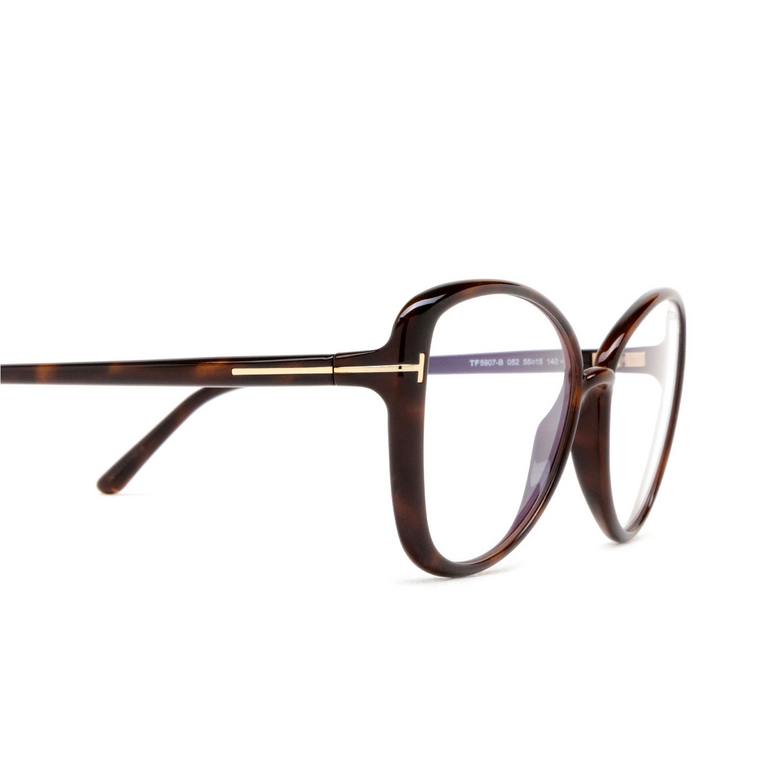 Lunettes de vue Tom Ford FT5907-B 052 dark havana - 3/4