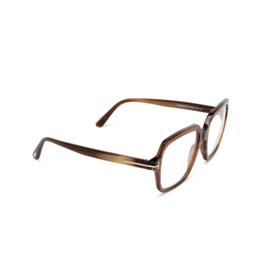 Lunettes de vue Tom Ford FT5908-B 051 mastic - Vue trois quarts