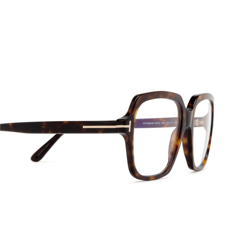 Lunettes de vue Tom Ford FT5908-B 052 dark havana - 3/4