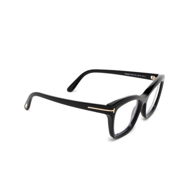 Tom Ford FT5909-B Eyeglasses 001 shiny black - three-quarters view