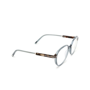 Lunettes de vue Tom Ford FT5910-B 084 shiny blue - Vue trois quarts