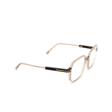 Lunettes de vue Tom Ford FT5911-B 045 light brown - Vue trois quarts