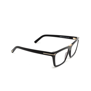 Tom Ford FT5912-B Eyeglasses 001 shiny black - three-quarters view