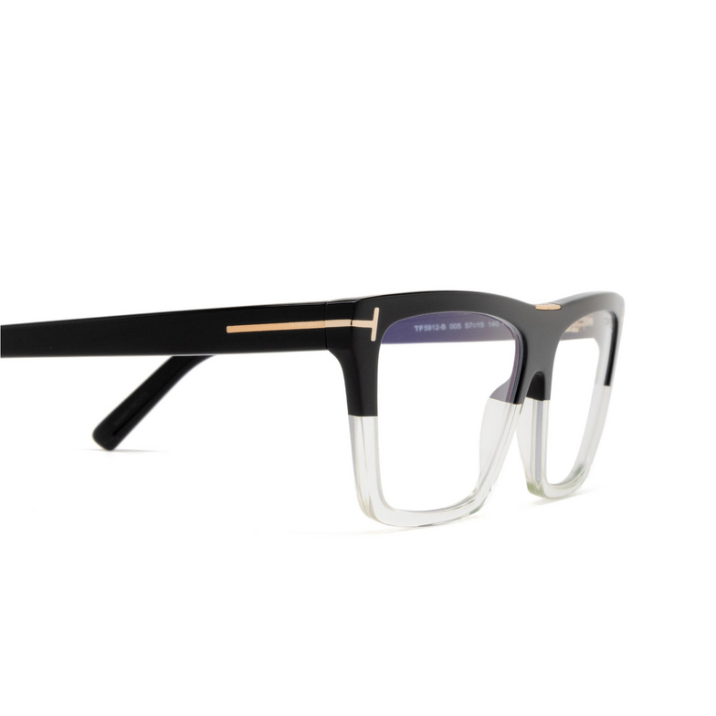 Tom Ford FT5912-B Eyeglasses 005 black - 3/4