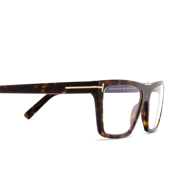 Tom Ford FT5912-B Eyeglasses 052 dark havana - 3/4