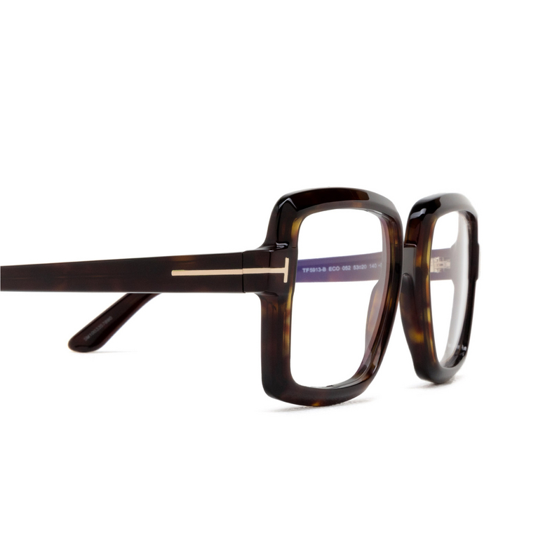 Lunettes de vue Tom Ford FT5913-B 052 dark havana - 3/4