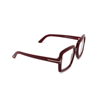 Lunettes de vue Tom Ford FT5913-B 069 bordeaux - Vue trois quarts