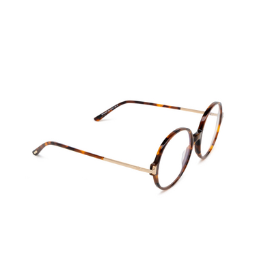 Tom Ford FT5914-B 052 dark havana - Dreiviertelansicht