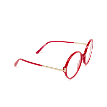 Tom Ford FT5914-B Eyeglasses 066 shiny red - three-quarters view