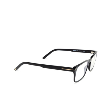 Gafas graduadas Tom Ford FT5938-B 001 shiny black - Vista tres cuartos