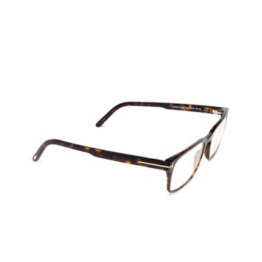 Lunettes de vue Tom Ford FT5938-B 052 dark havana - Vue trois quarts