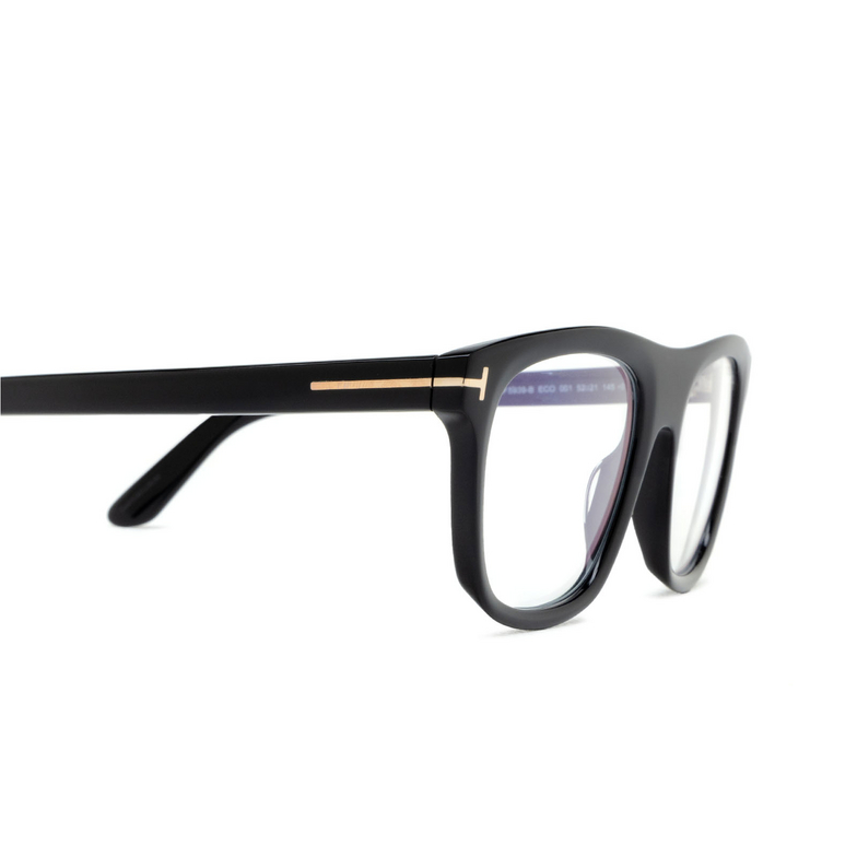 Lunettes de vue Tom Ford FT5939-B 001 shiny black - 3/4