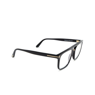 Lunettes de vue Tom Ford FT5942-B 001 shiny black - Vue trois quarts