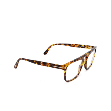 Gafas graduadas Tom Ford FT5942-B 053 blonde havana - Vista tres cuartos