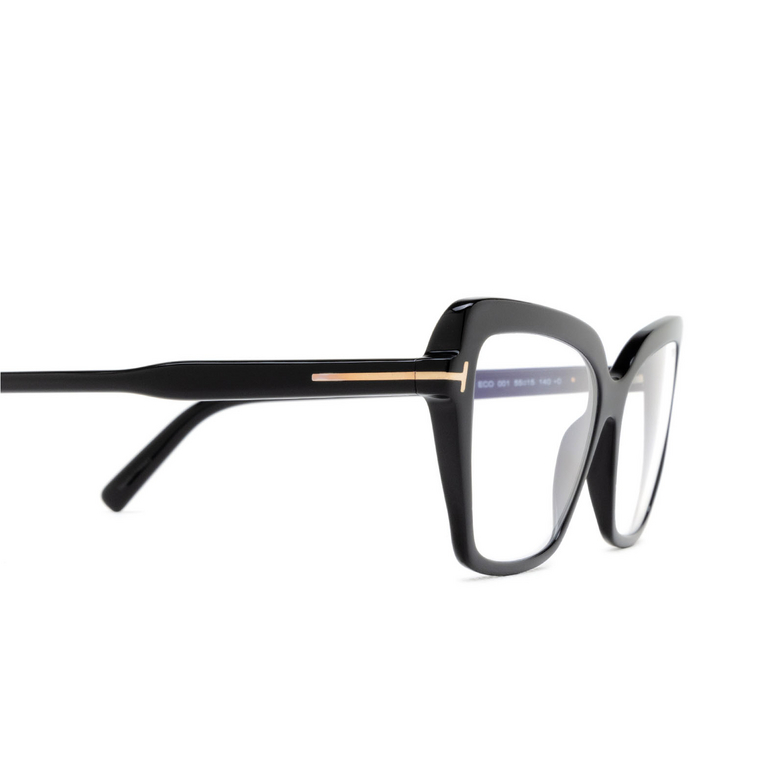 Lunettes de vue Tom Ford FT5948-B 001 shiny black - 3/4