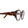 Occhiali da vista Tom Ford FT5950-B 048 shiny dark brown - anteprima prodotto 3/4