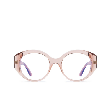 Lunettes de vue Tom Ford FT5950-B 072 shiny light pink - Vue de face