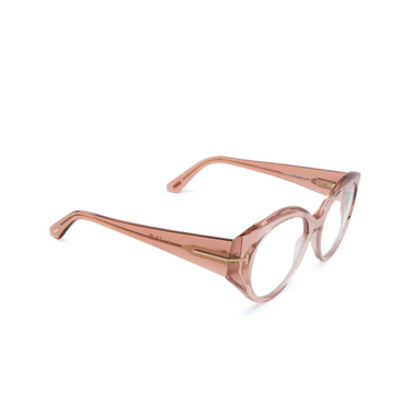 Gafas graduadas Tom Ford FT5950-B 072 shiny light pink - Vista tres cuartos