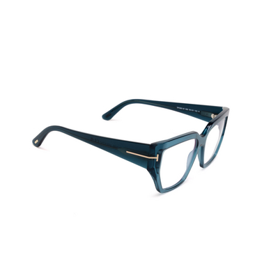 Tom Ford FT5951-B 092 shiny blue - Vue trois quarts