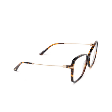 Gafas graduadas Tom Ford FT5953-B 052 dark havana - Vista tres cuartos