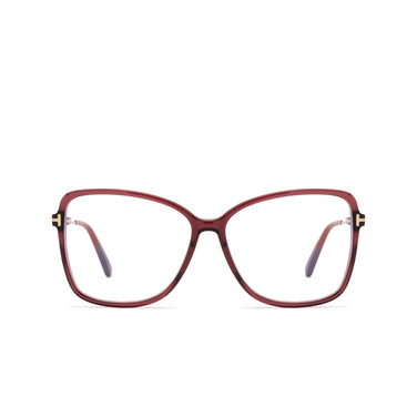 Lunettes de vue Tom Ford FT5953-B 069 shiny bordeaux - Vue de face