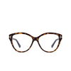 Tom Ford FT5954-B Eyeglasses 056 coloured havana - product thumbnail 1/4