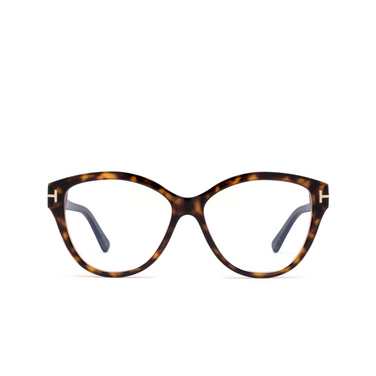 Lunettes de vue Tom Ford FT5954-B 056 coloured havana - Vue de face