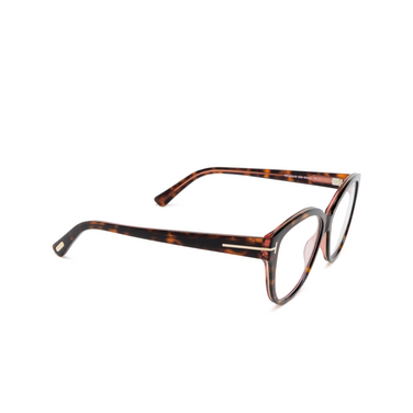 Tom Ford FT5954-B Eyeglasses 056 coloured havana - three-quarters view