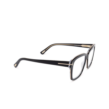 Tom Ford FT5955-B Korrektionsbrillen 003 black / crystal - Dreiviertelansicht