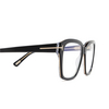 Occhiali da vista Tom Ford FT5955-B 003 black / crystal - anteprima prodotto 3/4