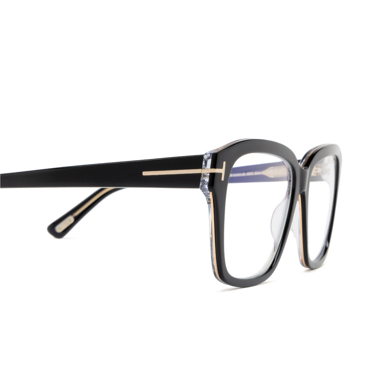 Occhiali da vista Tom Ford FT5955-B 003 black / crystal - 3/4