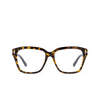 Tom Ford FT5955-B Korrektionsbrillen 055 havana / monocolor - Produkt-Miniaturansicht 1/4