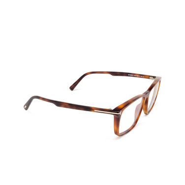 Gafas graduadas Tom Ford FT5959-B 053 blonde havana - Vista tres cuartos