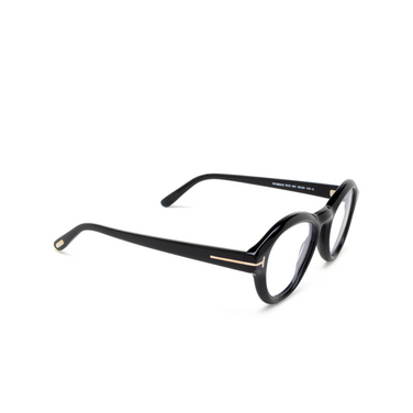 Lunettes de vue Tom Ford FT5962-B 001 shiny black - Vue trois quarts