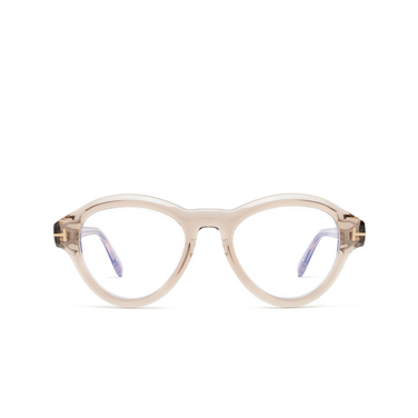 Lunettes de vue Tom Ford FT5962-B 045 shiny light brown - Vue de face