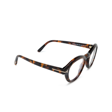 Tom Ford FT5962-B Korrektionsbrillen 052 dark havana - Dreiviertelansicht