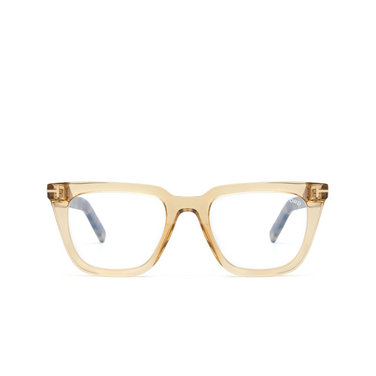 Lunettes de vue Tom Ford FT5963-B 045 shiny light brown - Vue de face