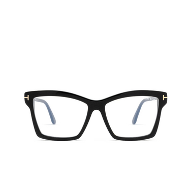 Lunettes de vue Tom Ford FT5964-B 001 shiny black - Vue de face