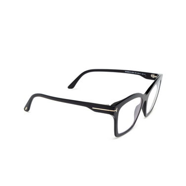 Gafas graduadas Tom Ford FT5965-B 001 shiny black - Vista tres cuartos