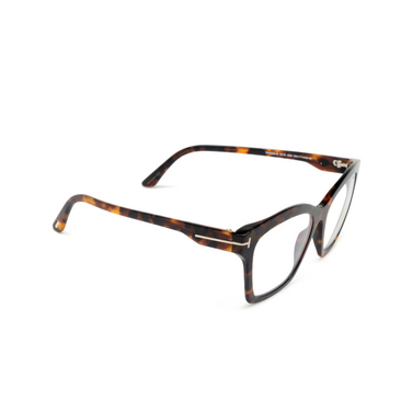 Gafas graduadas Tom Ford FT5965-B 052 dark havana - Vista tres cuartos