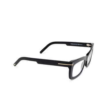 Lunettes de vue Tom Ford FT5966-B 001 shiny black - Vue trois quarts